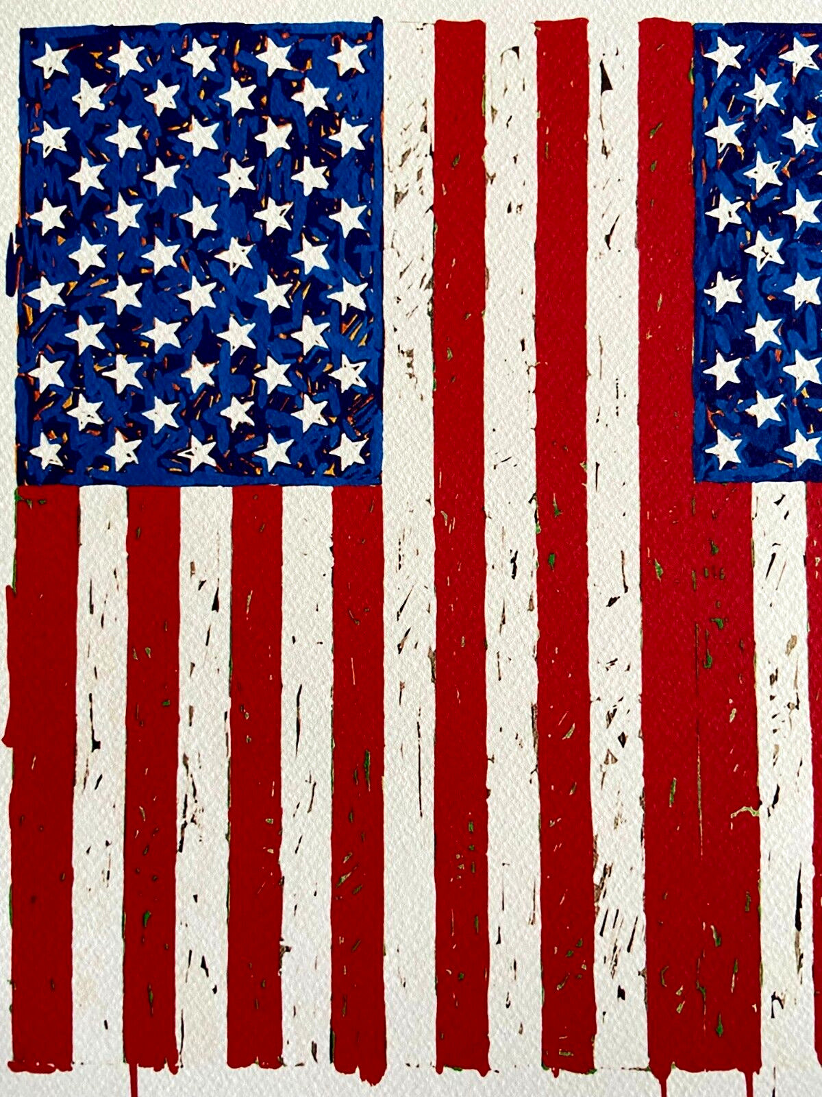 Jasper Johns Lithograph Coa Signed Op Numbered In