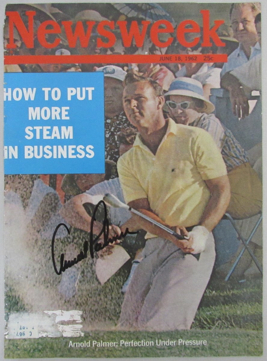 Arnold Palmer Signed/Auto June 18, 1962 Newsweek