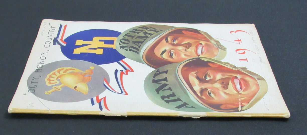 11/6/1943 Army Vs. Notre Dame College Program 185819