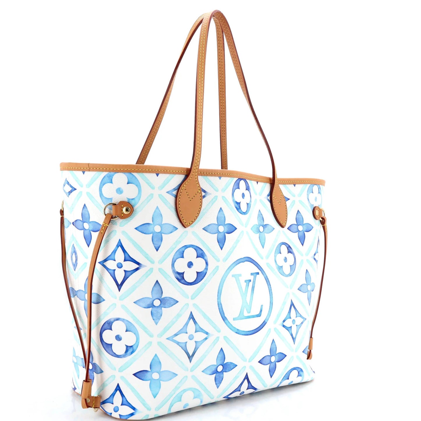 Louis Vuitton Neverfull Nm Tote By The Pool Monogram Tile Canvas Mm