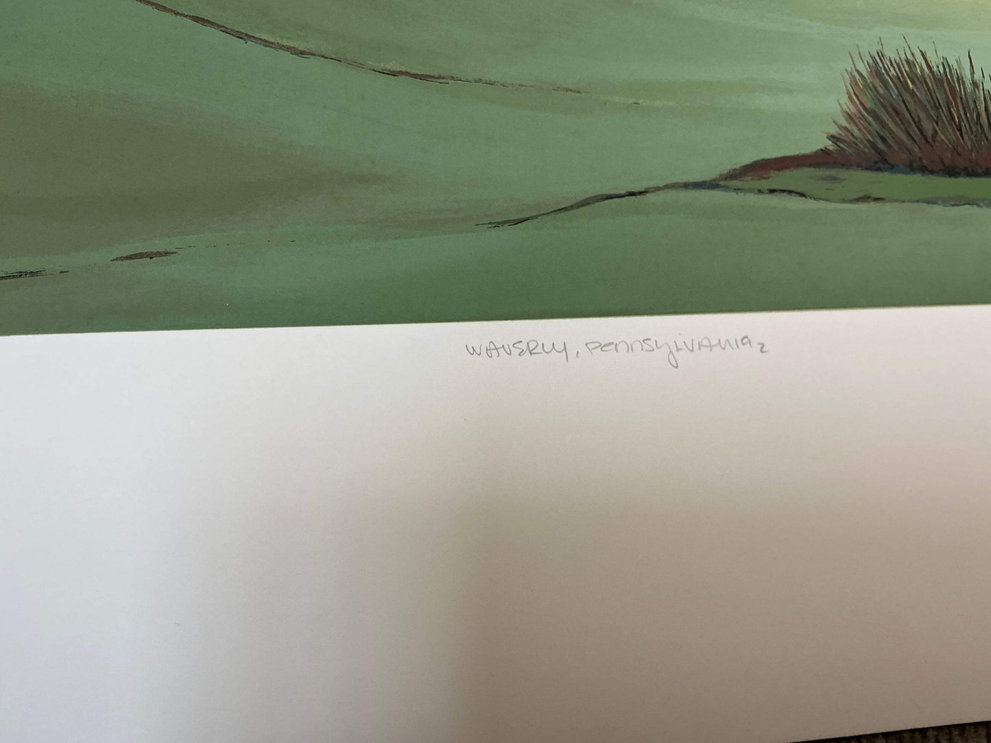 Gretchen Dow Simpson Waverly, Pennsylvania Signed " Serigraph