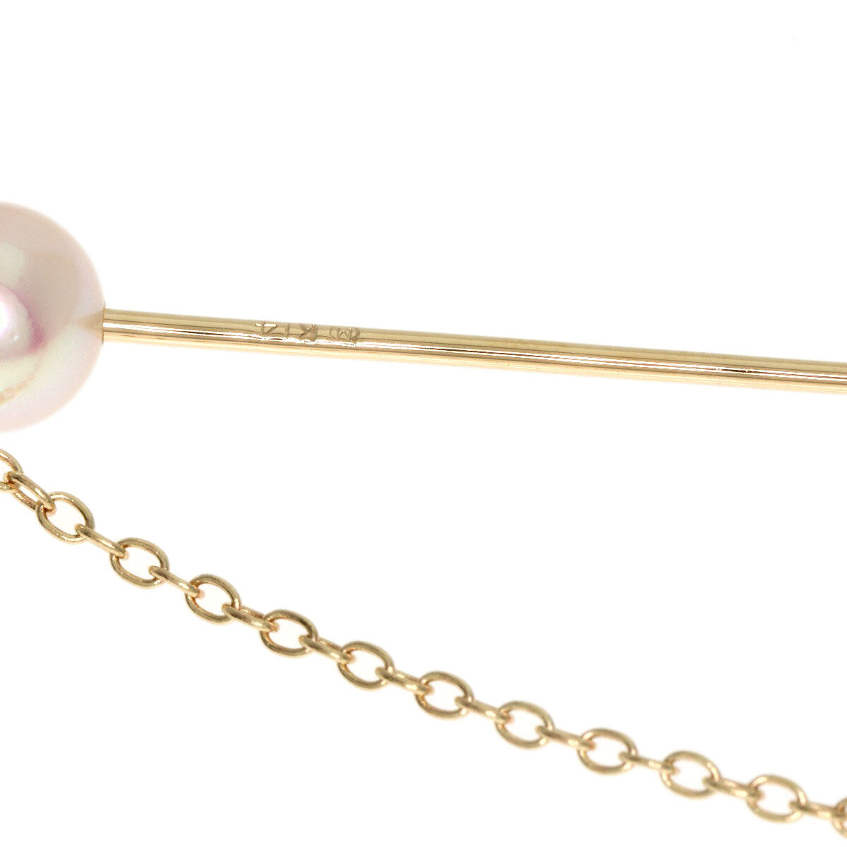 Mikimoto Pearl Pearl Pin Brooch Brooch K14 Yellow
