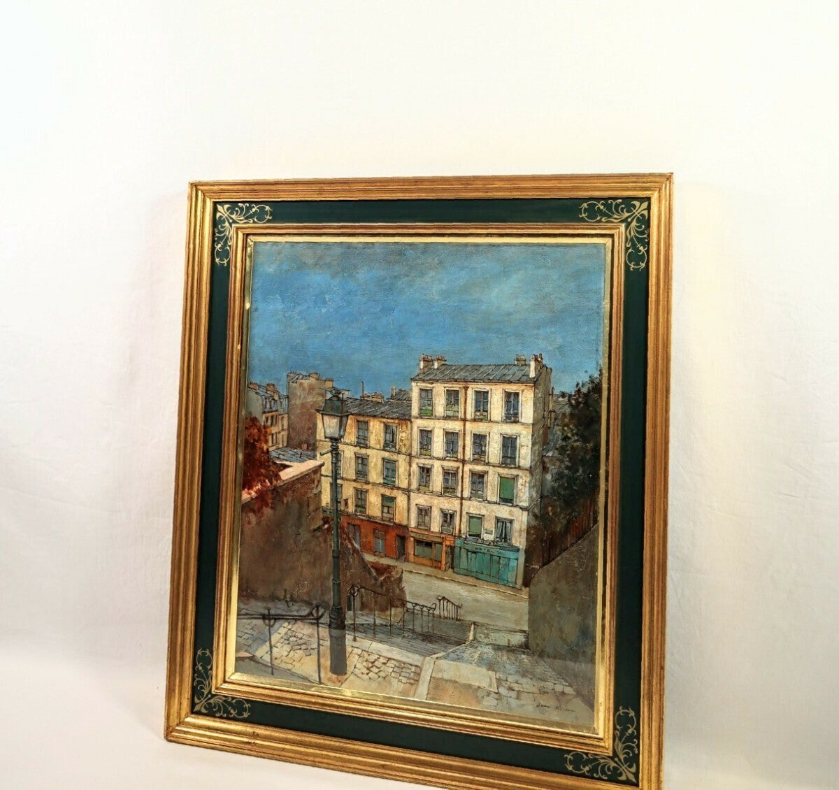Jean Keime (French) - Montmartre Original Painting Oil On Canvas Signed Framed