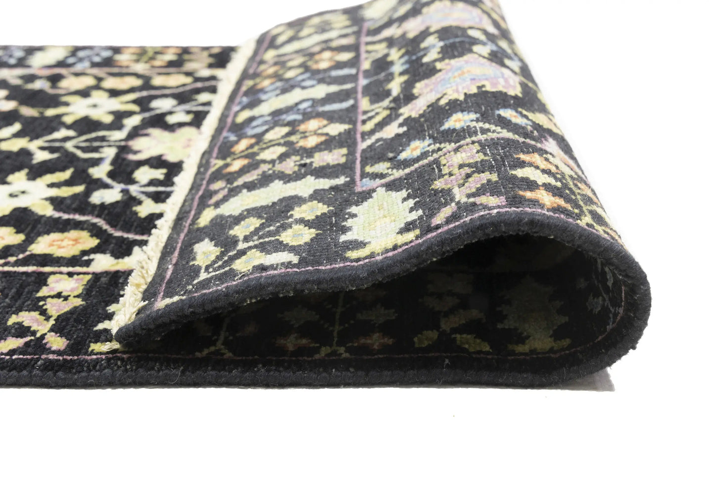 2'5X8 ft Black Tree of Life Chobi Oriental Runner