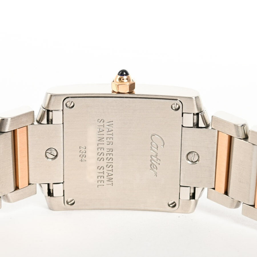Cartier Tank Franaise Sm W51027Q4 Pink Ladies Used Watch #41422