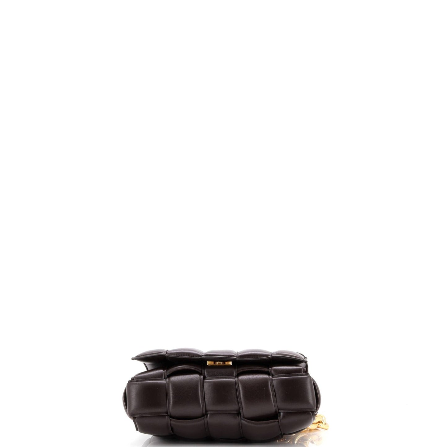 Bottega Veneta Cassette Chain Crossbody Bag Padded Maxi Intrecciato Leather