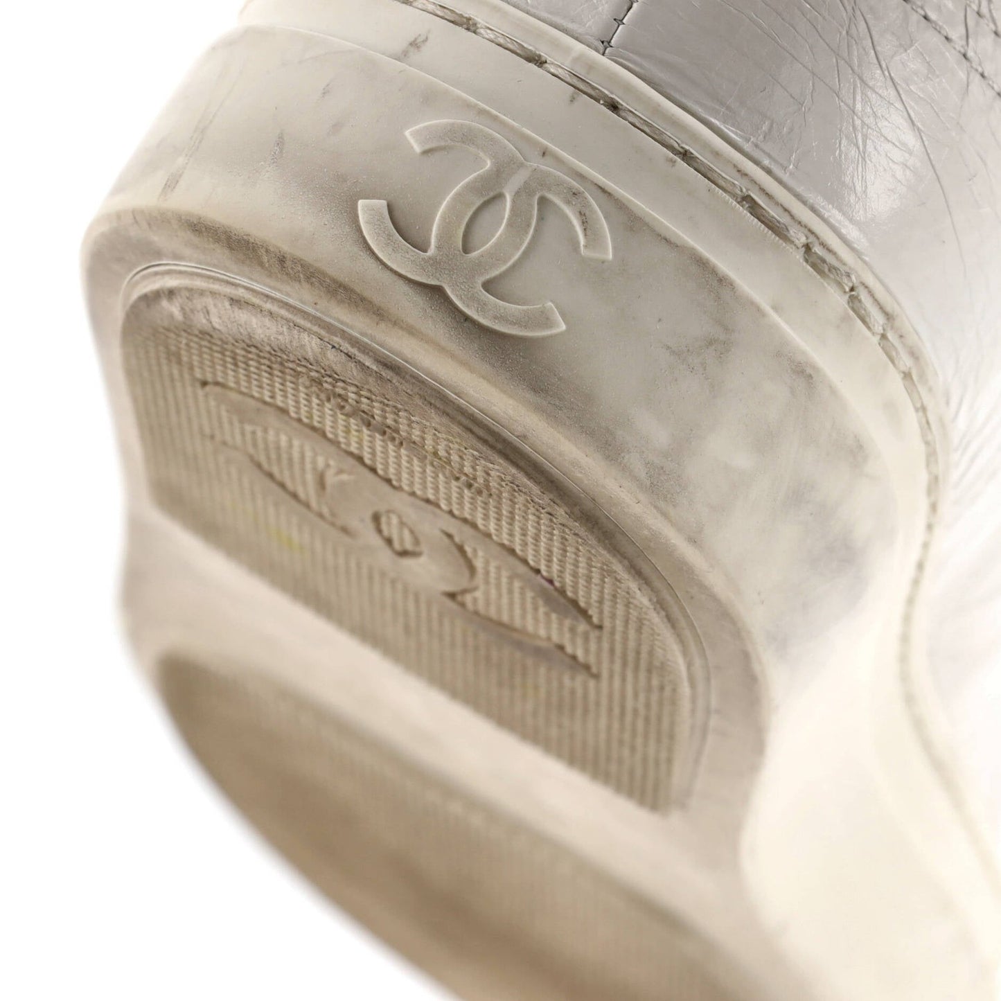 Chanel Women'S Cc Bow Low Top Sneakers Leather