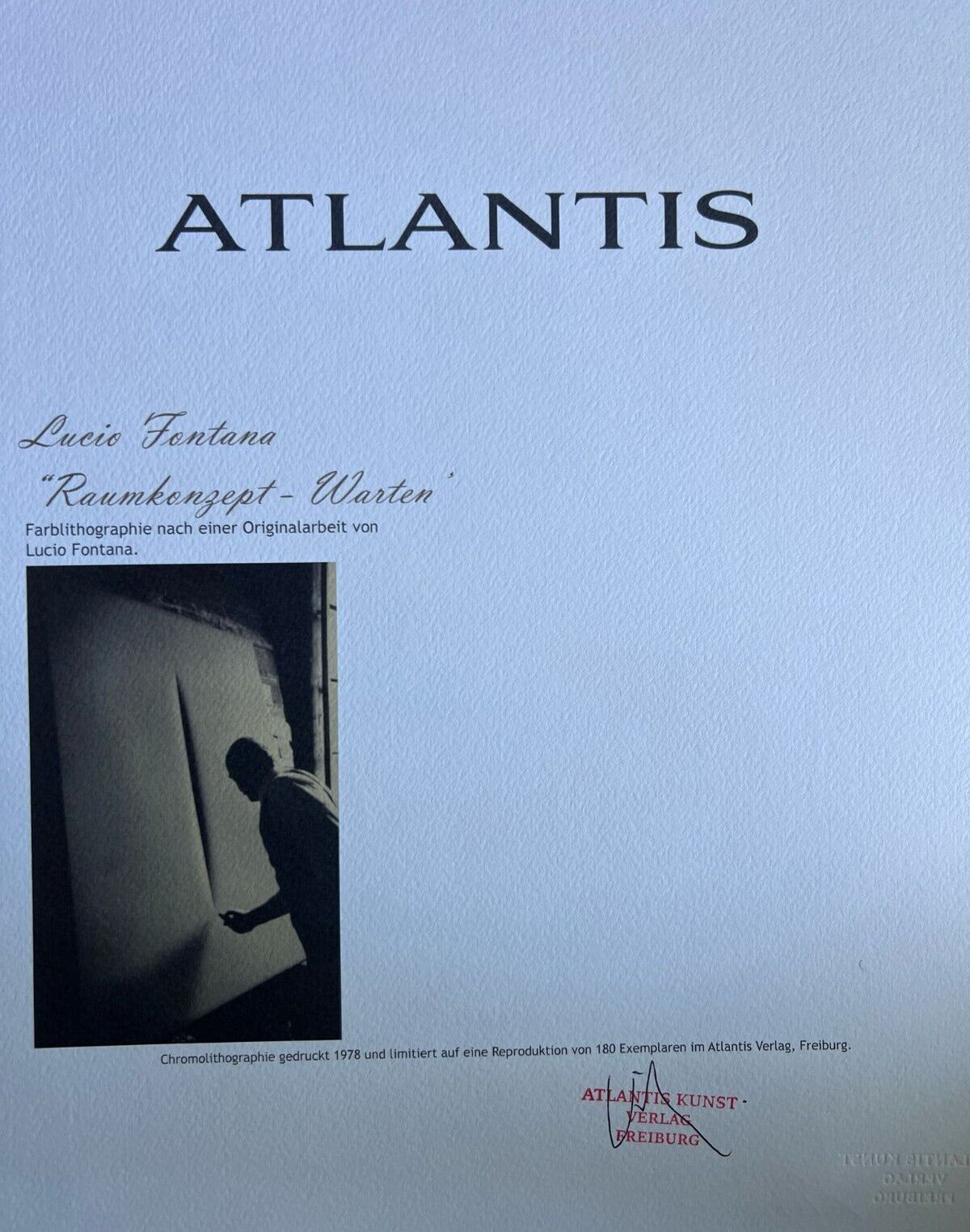 Lucio Fontana Lithograph