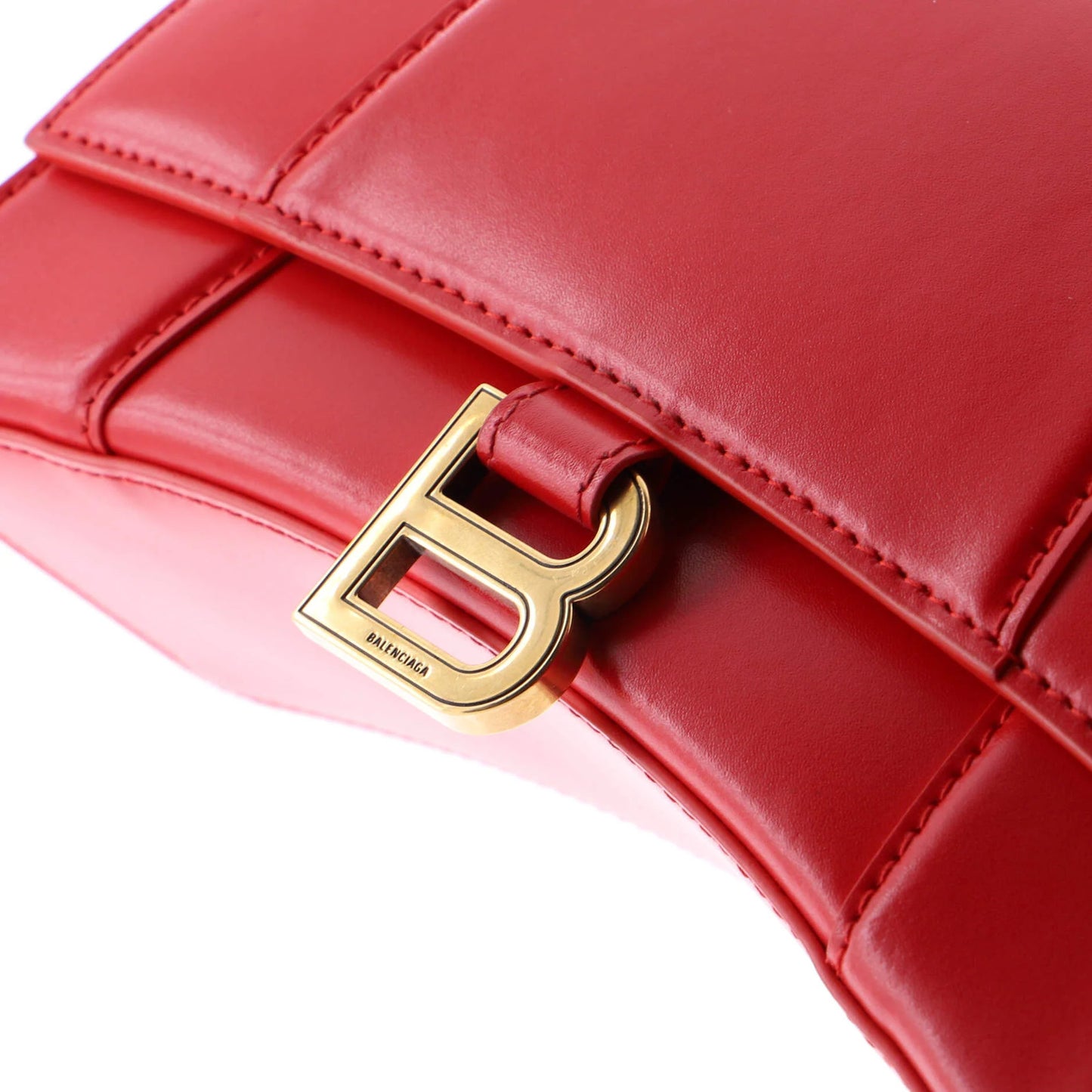 Balenciaga Hourglass Top Handle Bag Leather Small