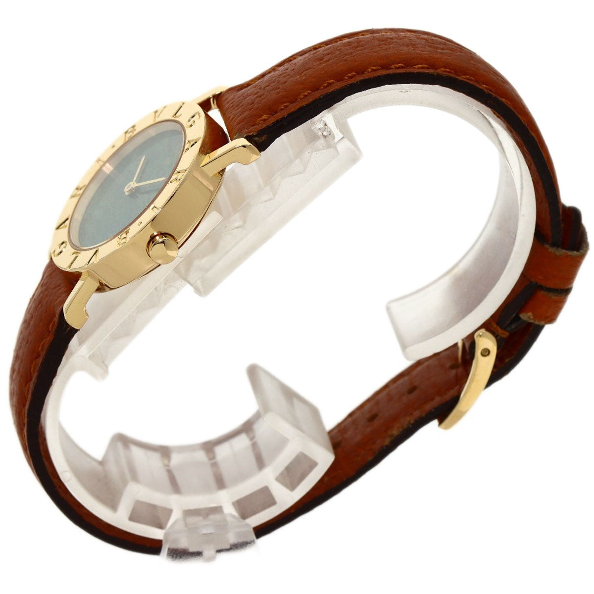 Bvlgari Bvlgari Bvlgari Jade Dial Watches Bb26Dgl K18 Yellow Gold/Leather Ladies
