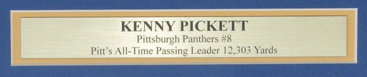 Pickett Autographed Photo Framed 16x20 Pittsburgh University Beckett