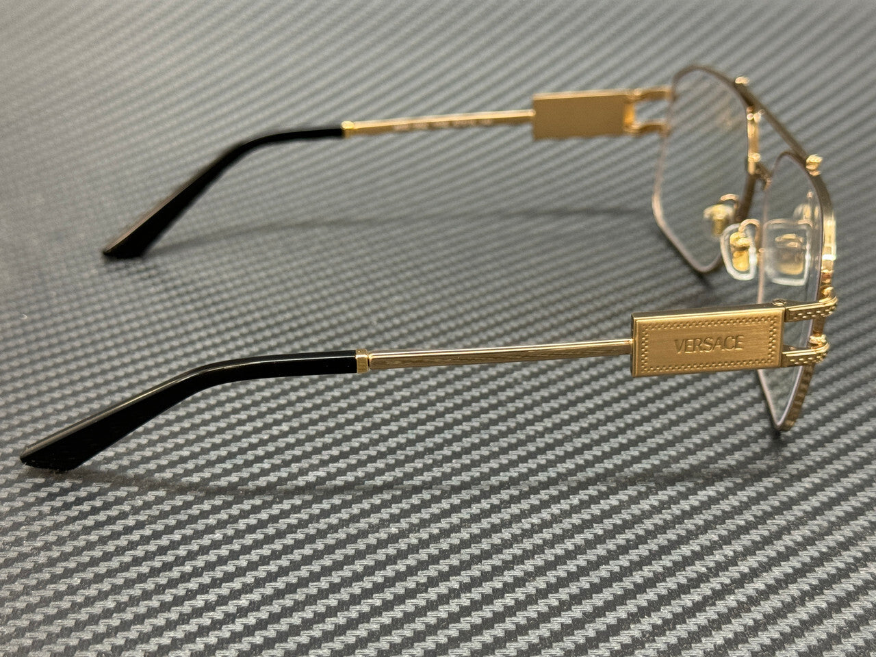 Versace Ve1302 1002 Gold Men'S 59 Mm Eyeglasses