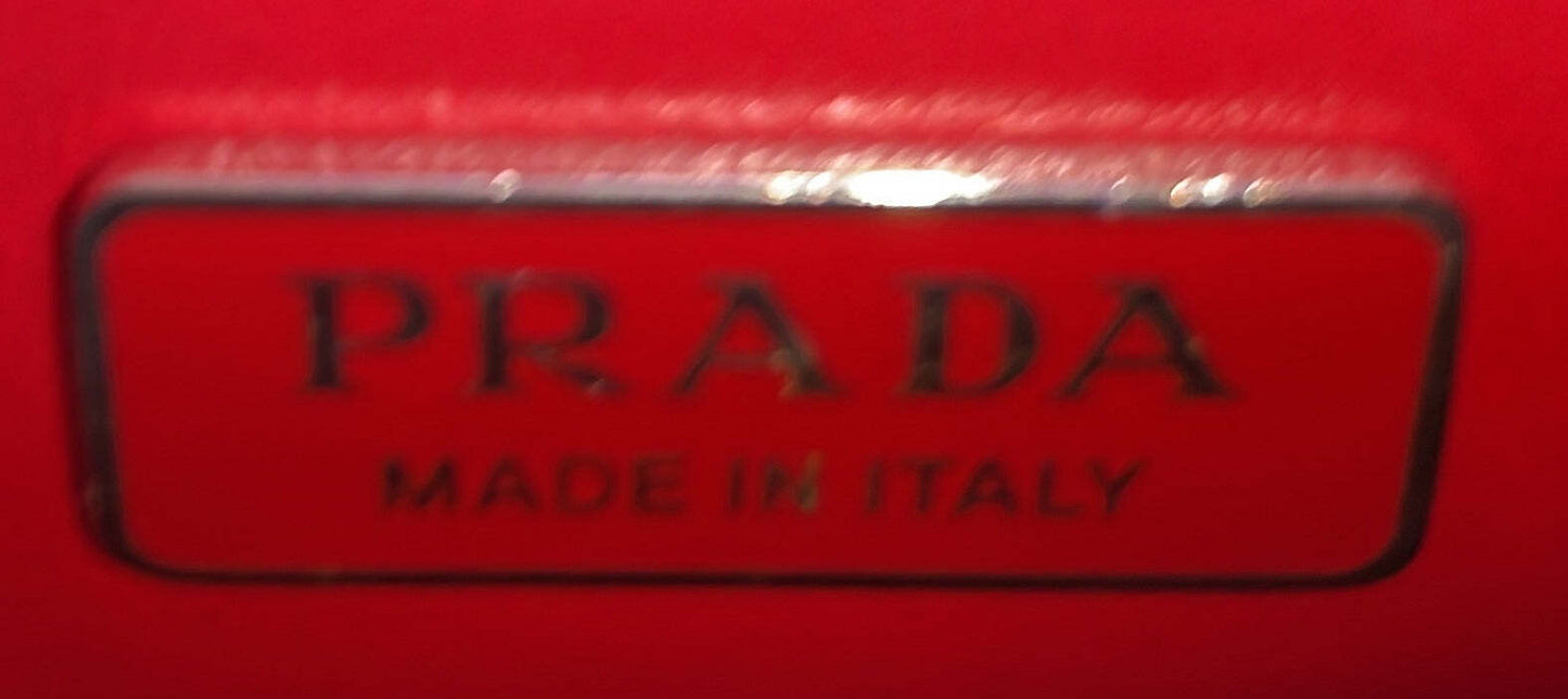 Prada Convertible Tote Brushed Leather Small