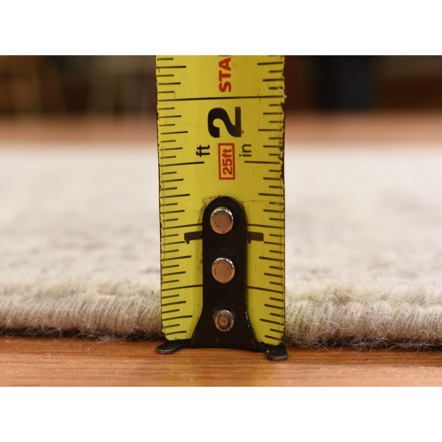 2'5"X12' Gray Jacquard Hand Loomed Broken Cypress Tree Design Runner Rug