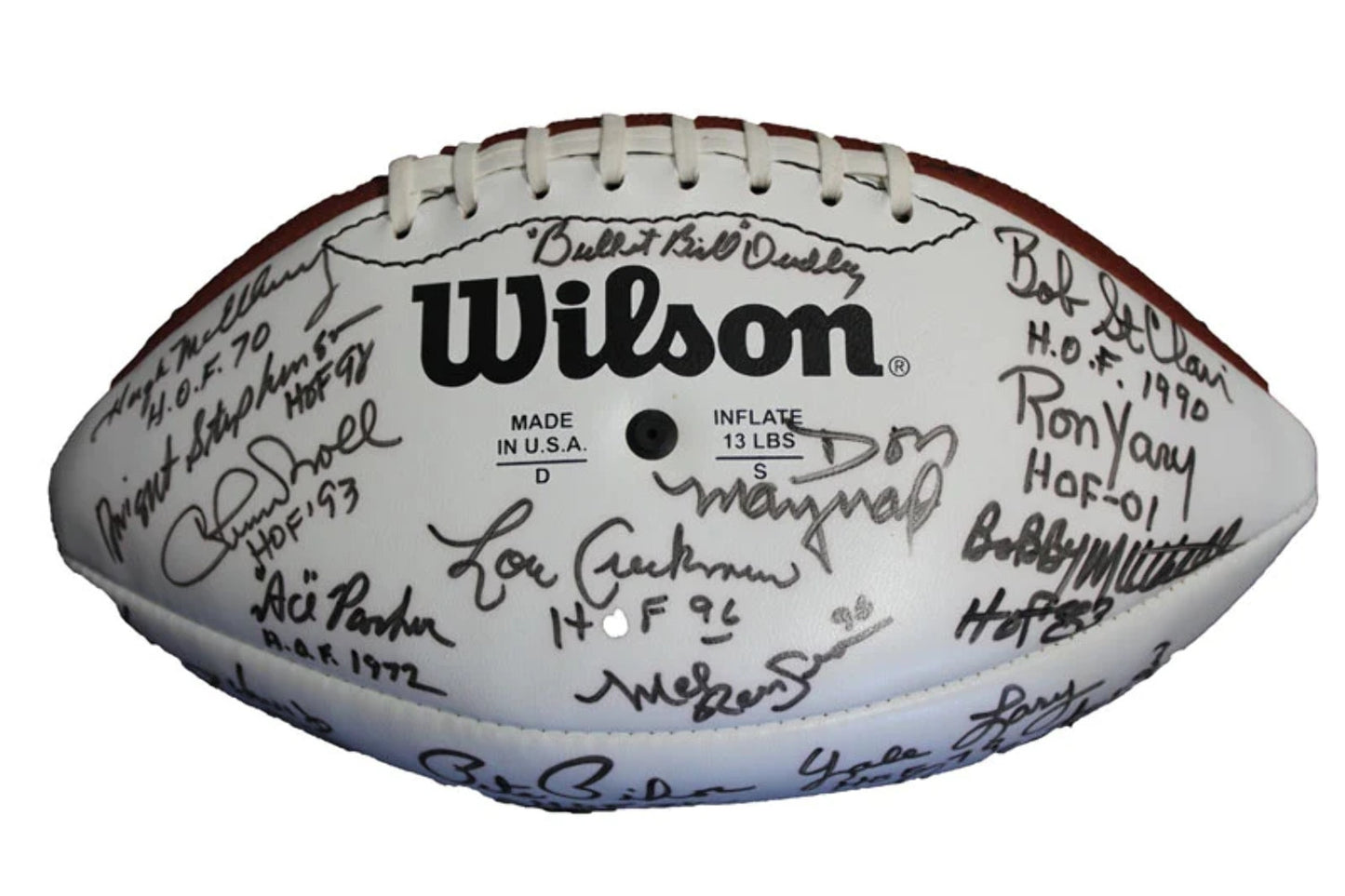 Pro Football Hall Of Fame Enshrinee Golf Classic Vii Autographed Football