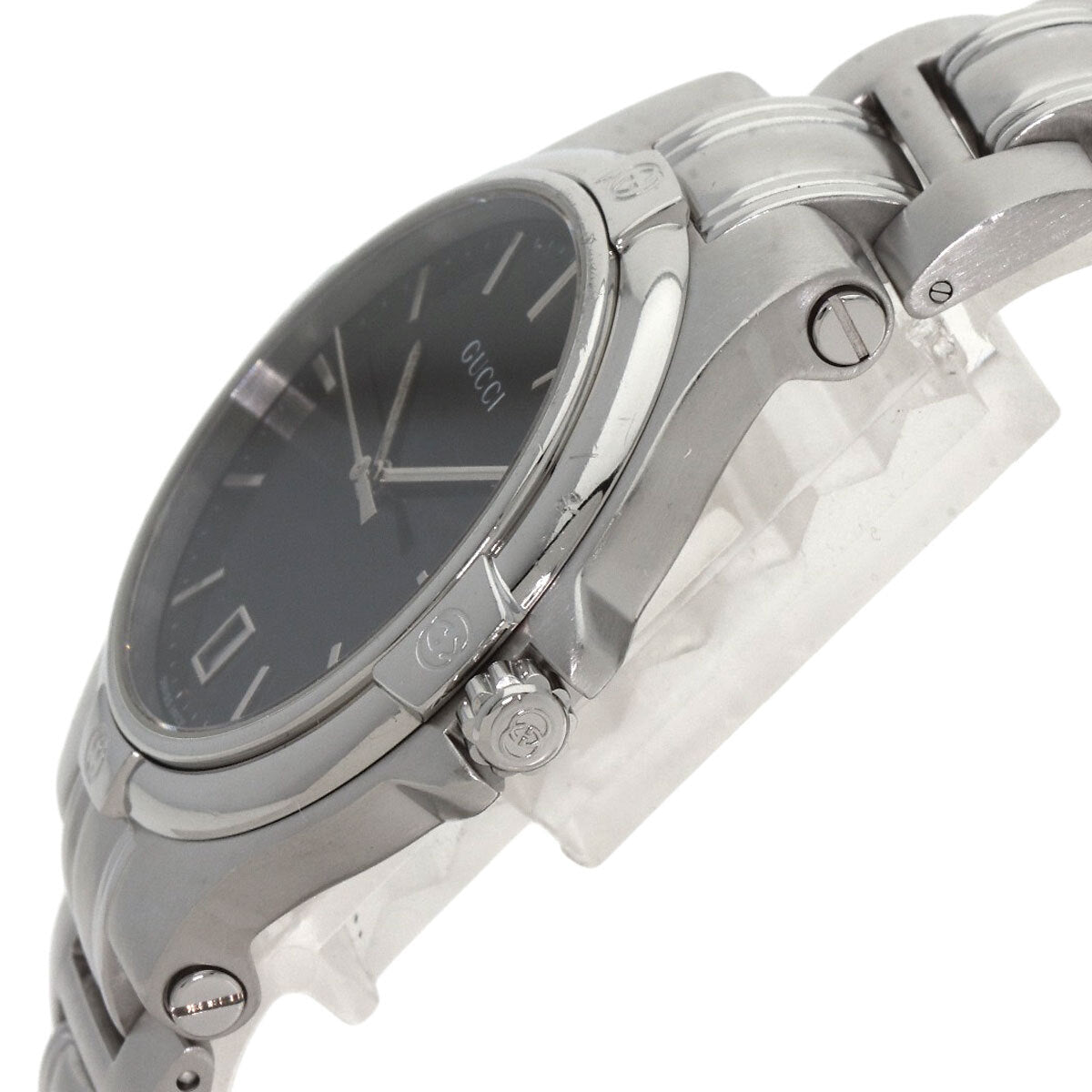 Gucci Round Face Watches Stainless Steel/Stainless Steel Mens