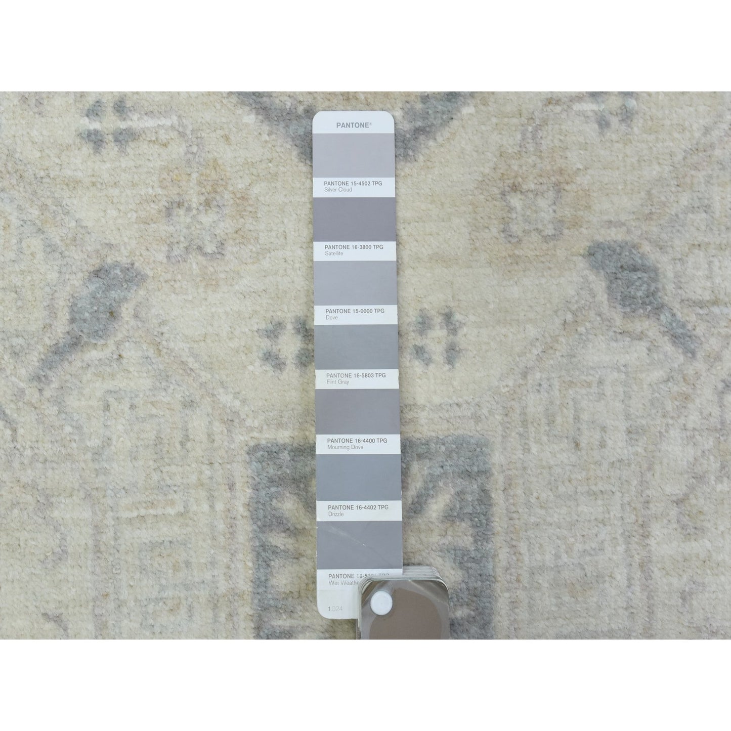 2'9"X18'9" Cream Hand Knotted White Wash Peshawar Wool Xl Runner Rug