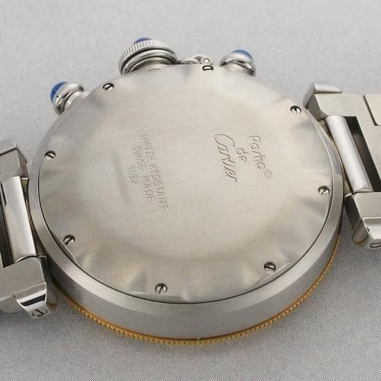 Cartier Pasha 38Mm Chronograph W31011H3 Yg/Ss