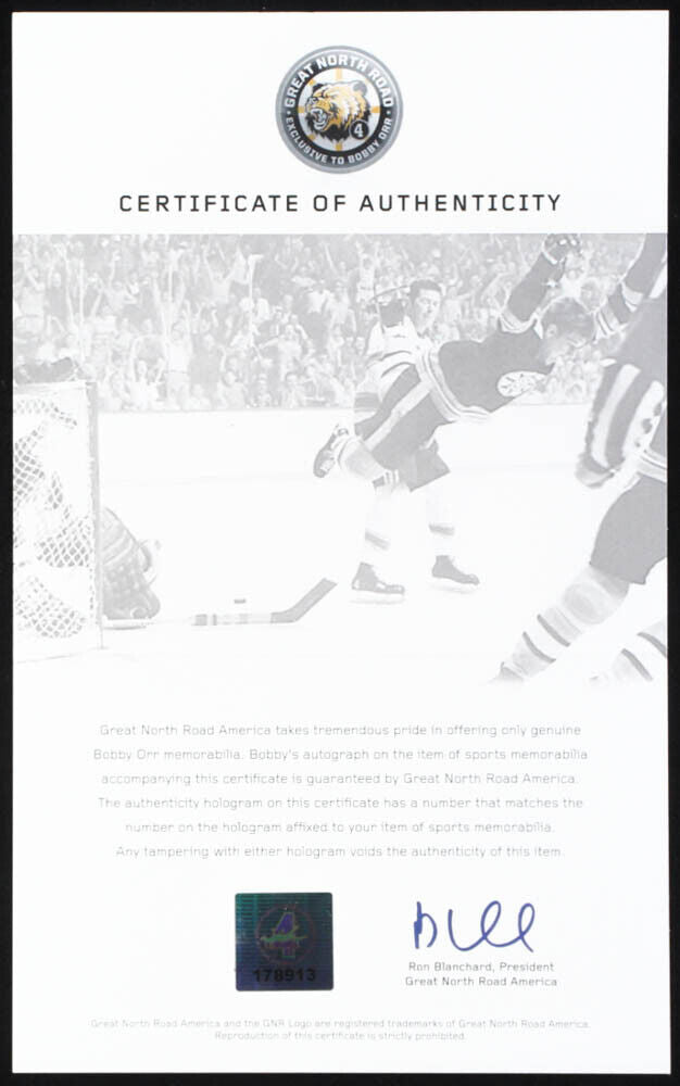 Bobby Orr Boston Bruins Autographed/Inscribed