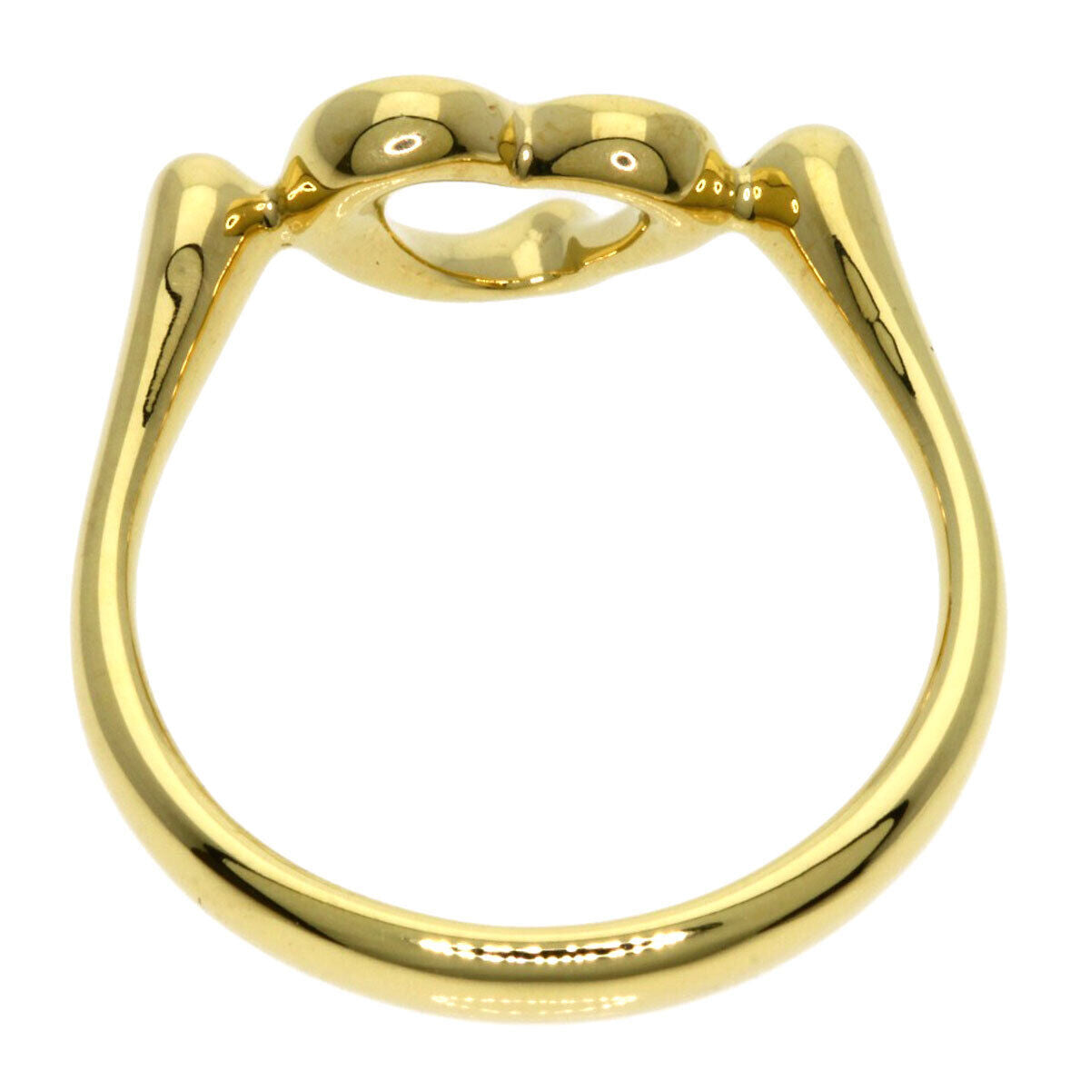 TIFFANY&Co. Ring Open heart K18 Yellow Gold