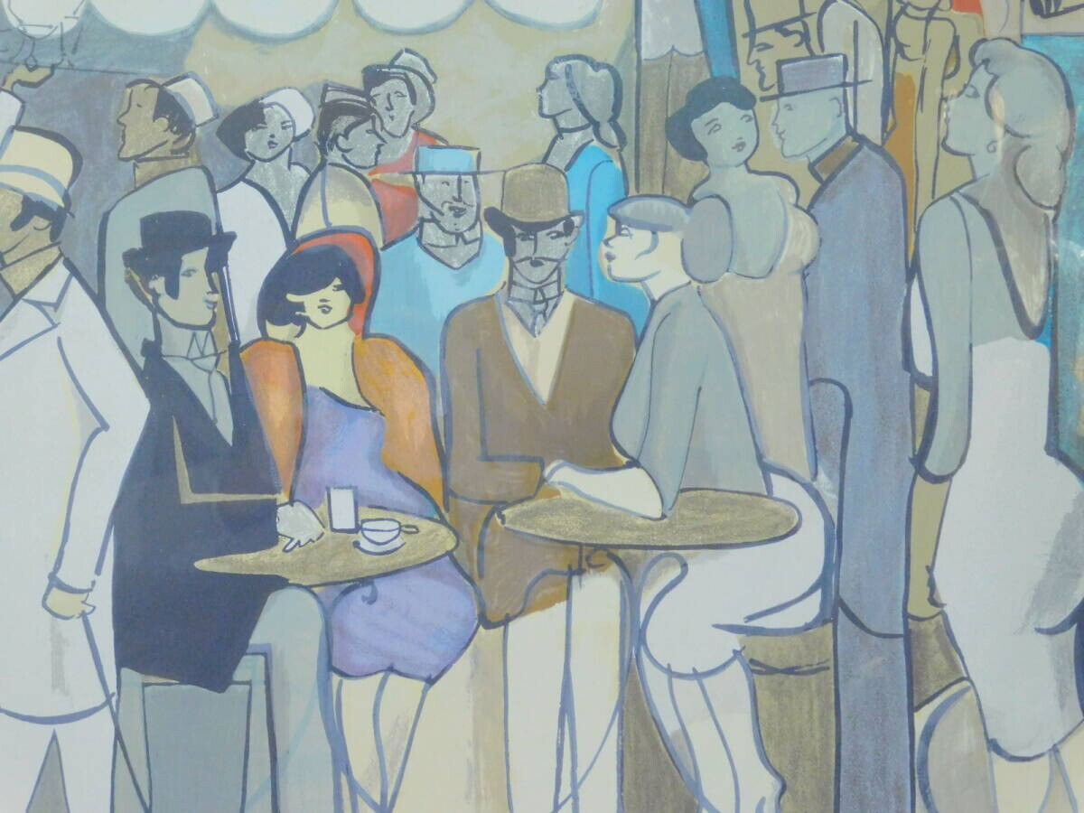 David Schneuer Signed Lithograph 'Fedora' Large