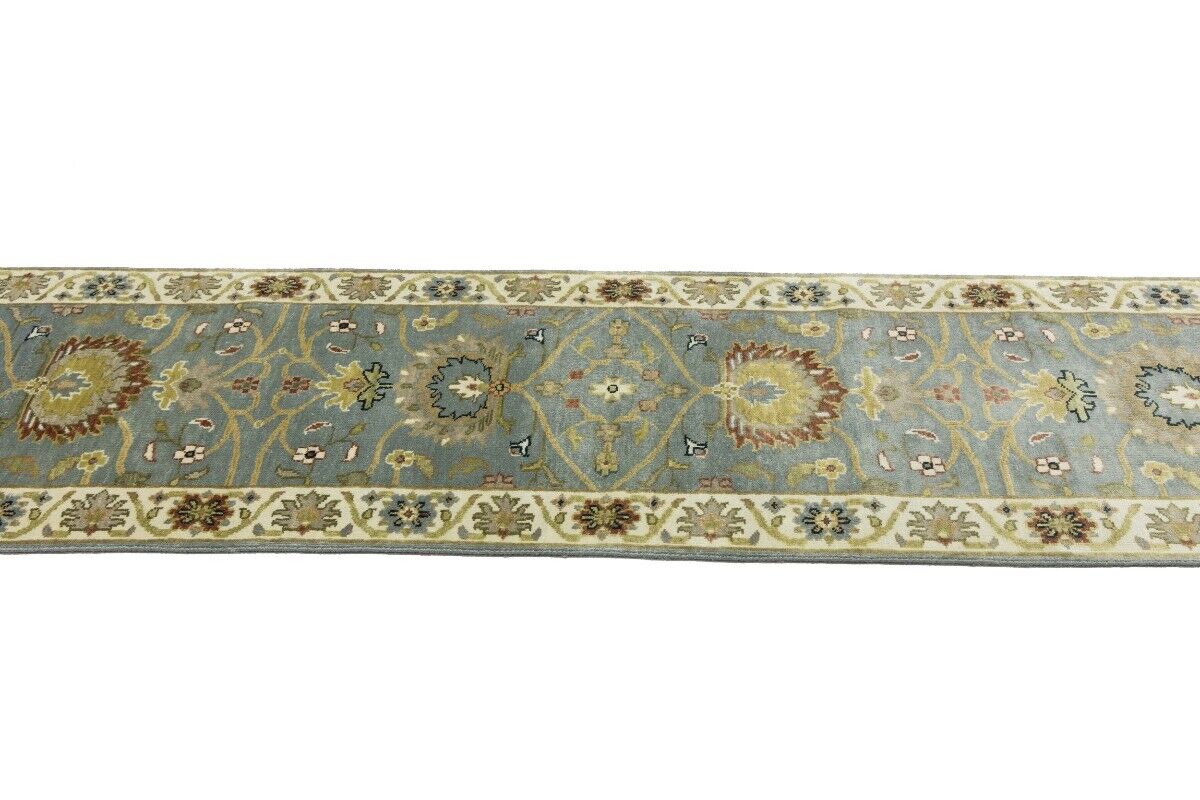 Muted Floral Peshawar Osh Chobi Runner Rug