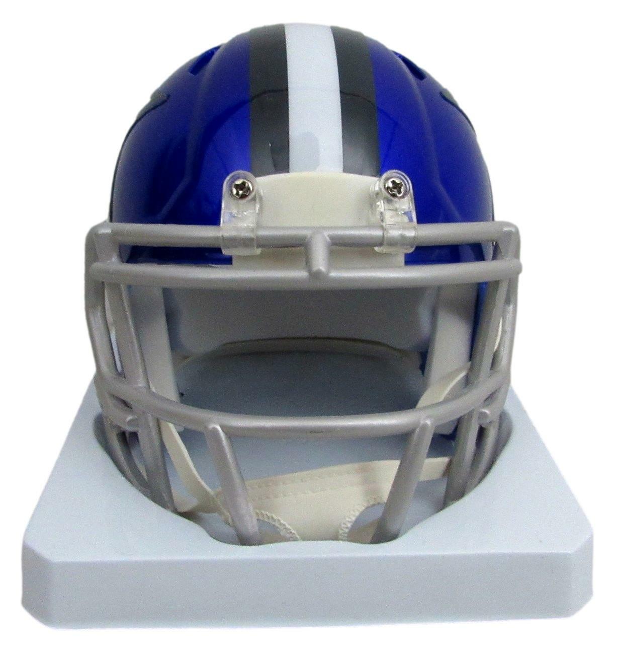 Emmitt Smith Autographed Mini Helmet Flash Hof