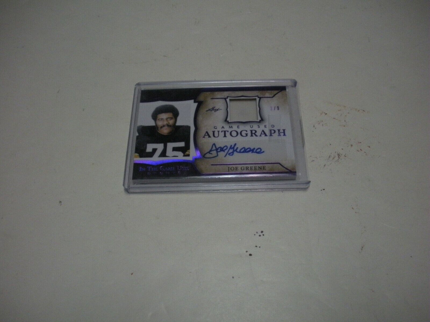 Joe Greene 2020 Leaf In The Game Patch Game