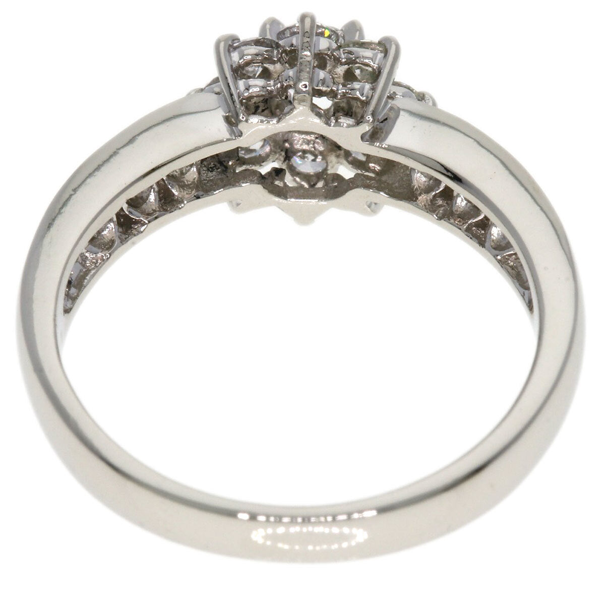 0.13ct Diamond Ring Platinum PT900 3.7g