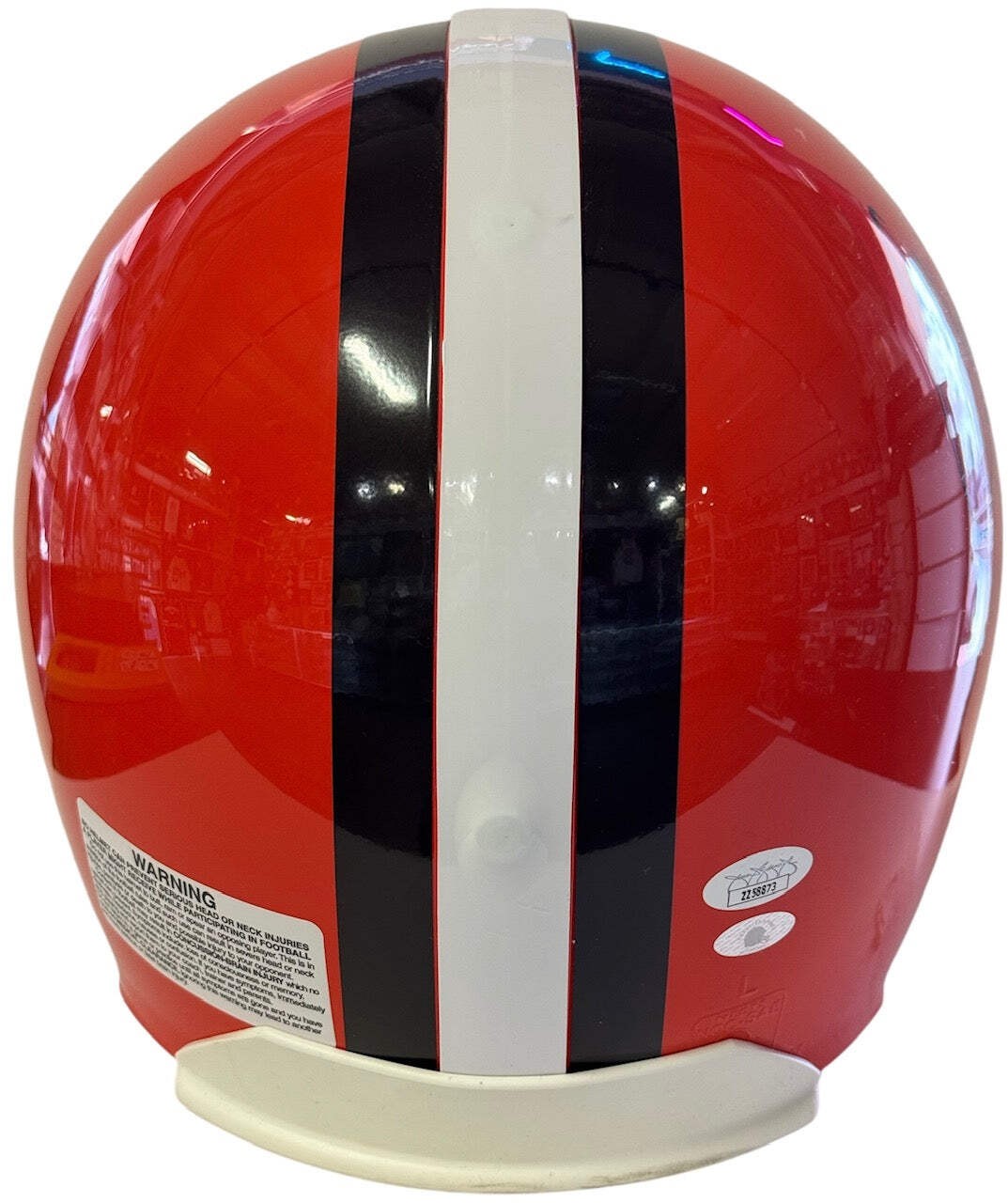 (JSA) Jim Brown Autographed Cleveland Browns Full Size Authentic Stat Helmet