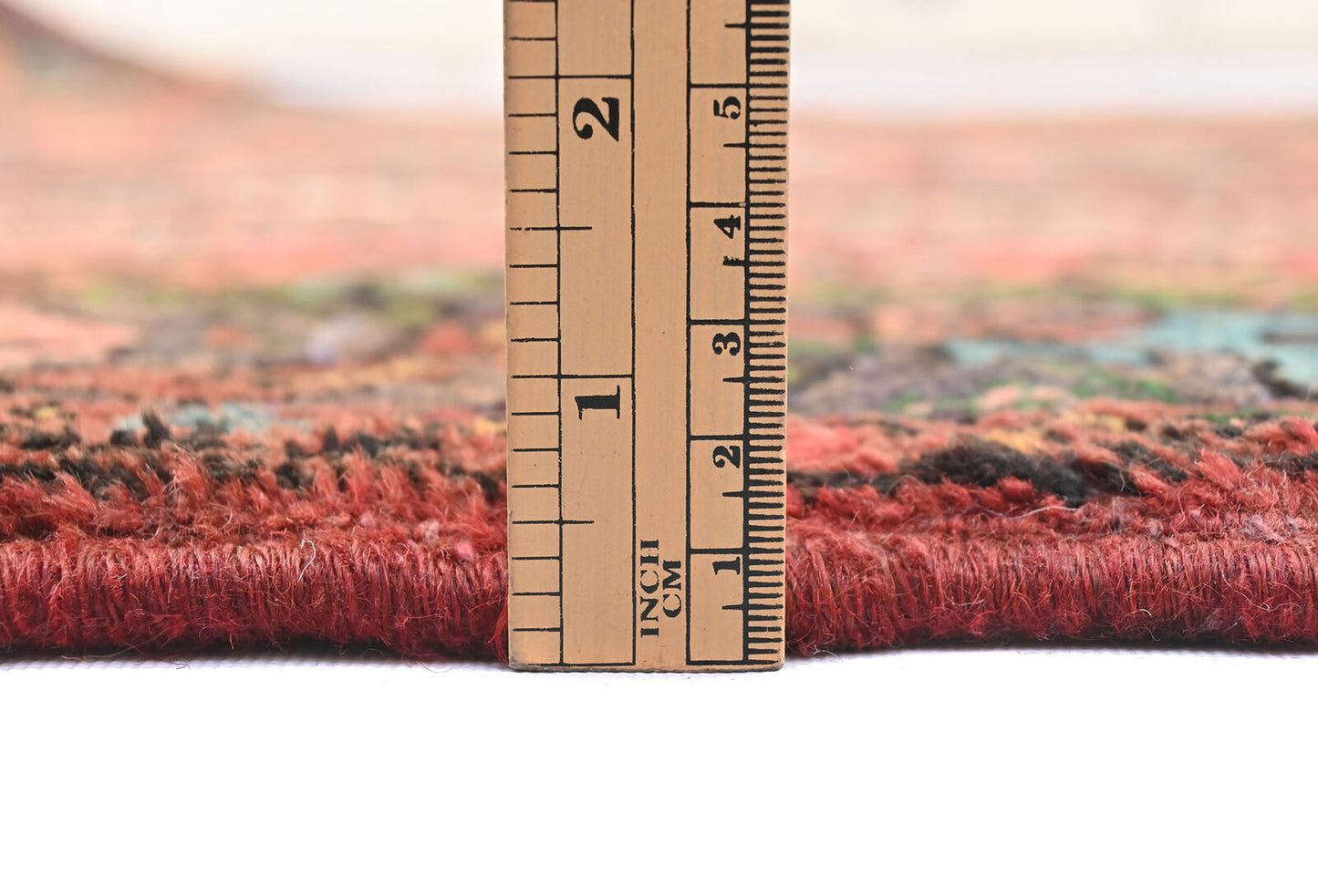 Handmade Vintage Traditional Oriental Rug Floral