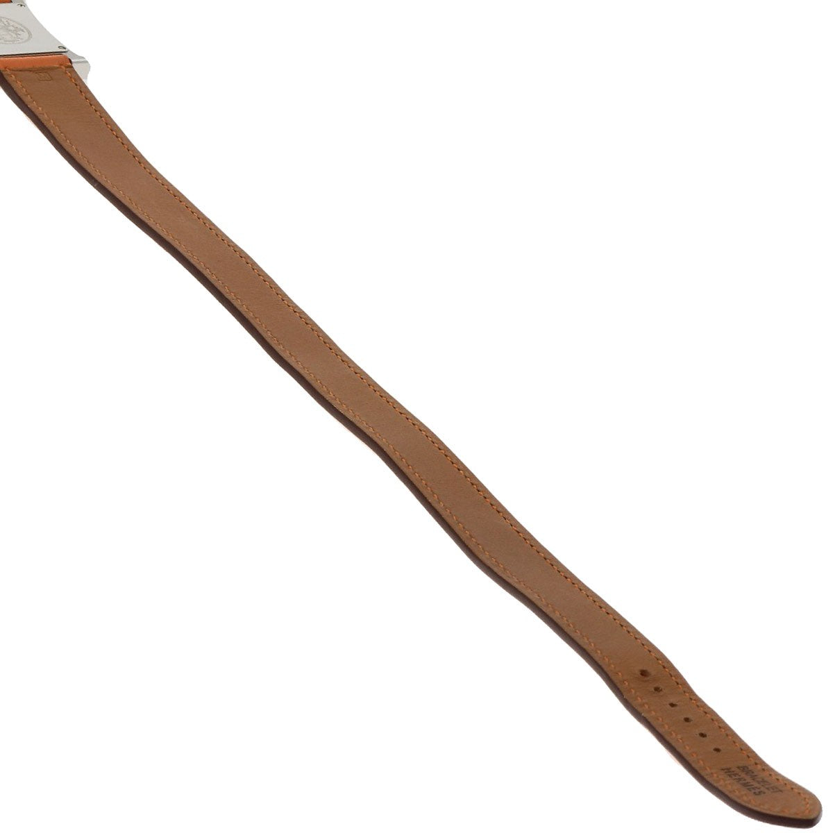 Leather HERMES H watch Deburuturu Watches HH1.210 Stainless Steel/