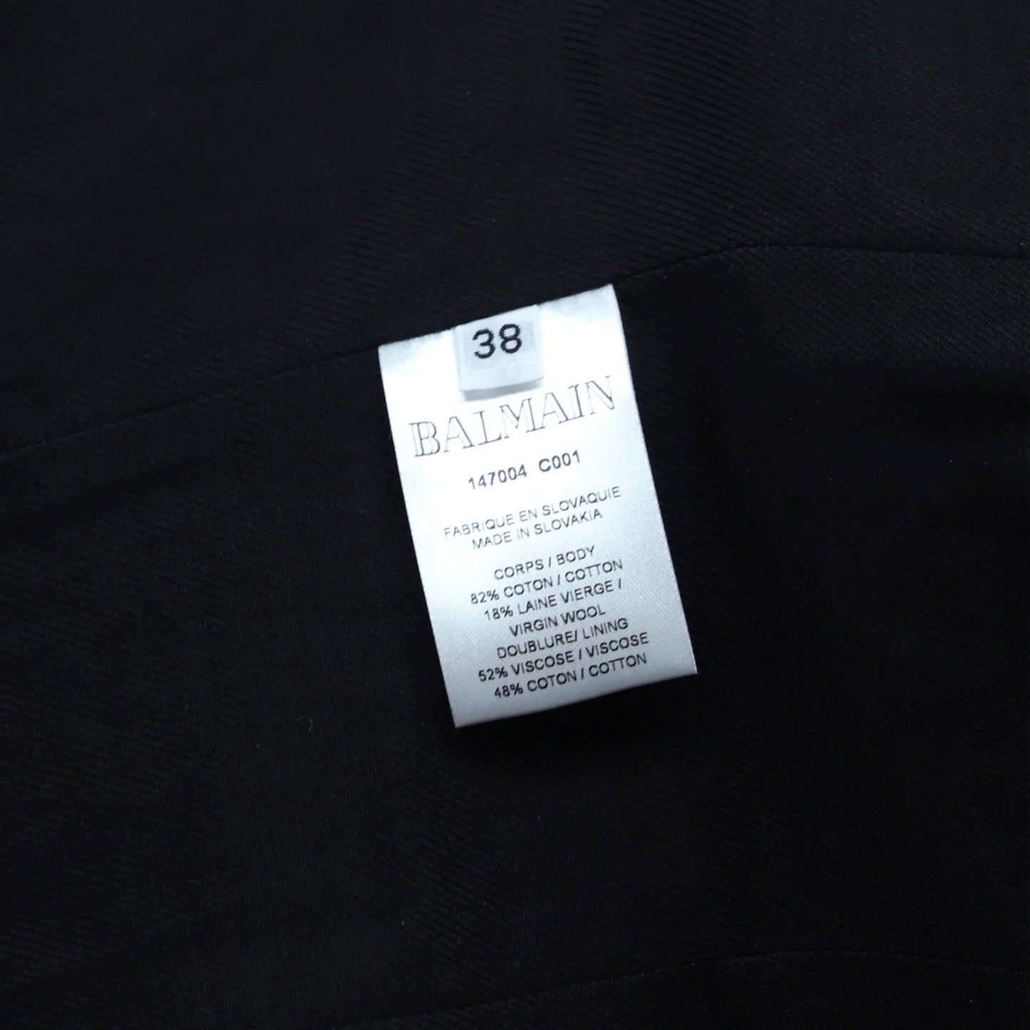 Balmain Women'S Double Breasted Blazer Cotton And Wool Blend