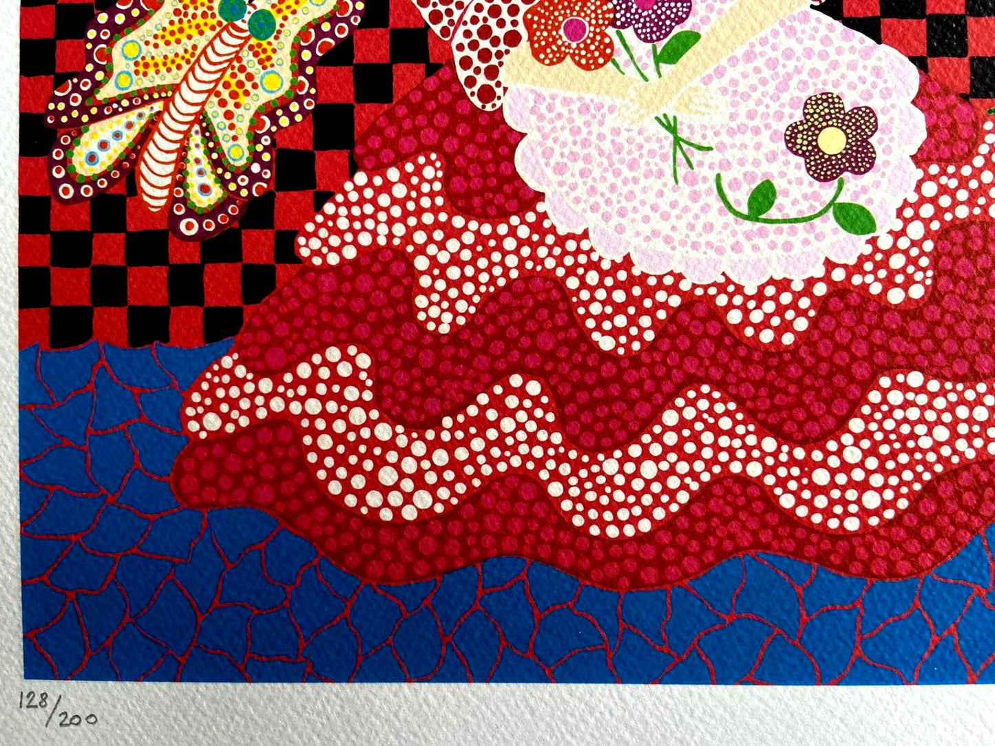 Yayoi Kusama Lithograph Mori Art Museum Coa Hand