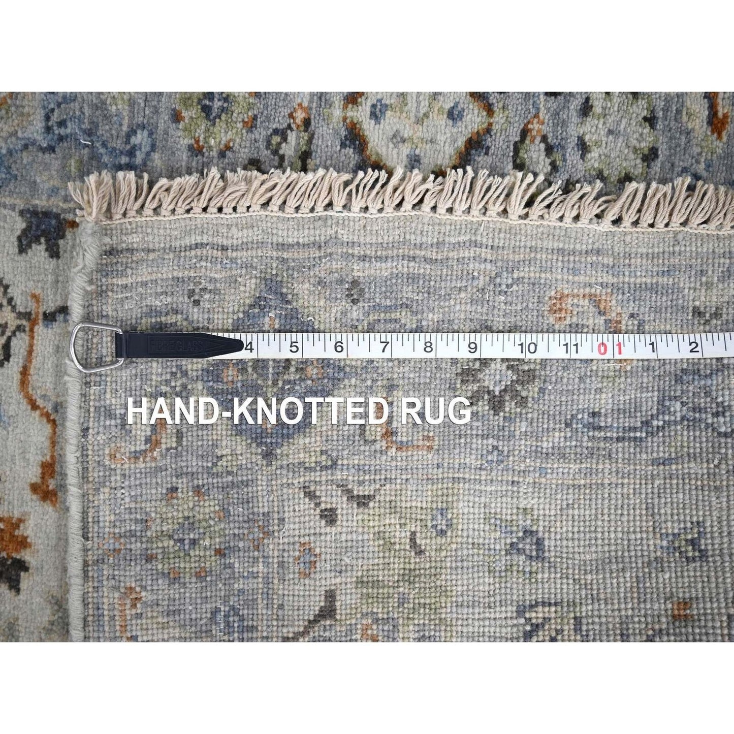 2'8"X27'8" Gray Oushak Denser Weave Hand Knotted 100% Wool Xl Runner Rug