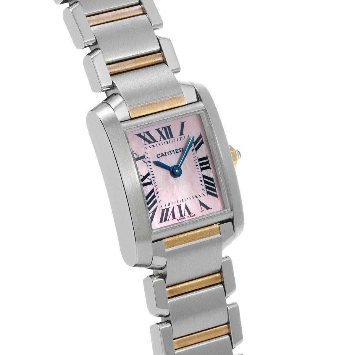 Cartier Tank Franaise Sm W51027Q4 Pink Ladies Used Watch #21218