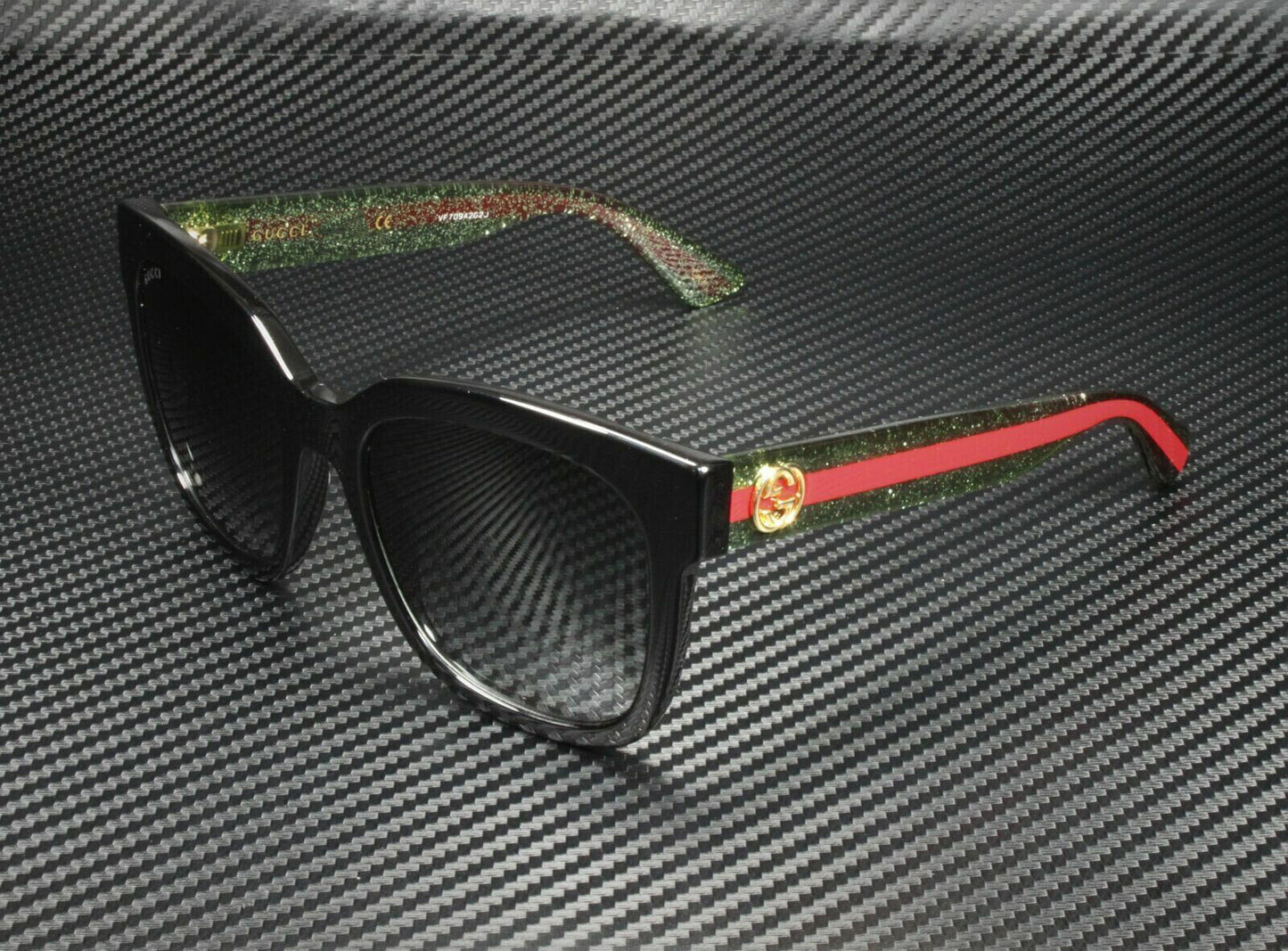 GUCCI GG0034SN 002 Black/Green Square 54 mm