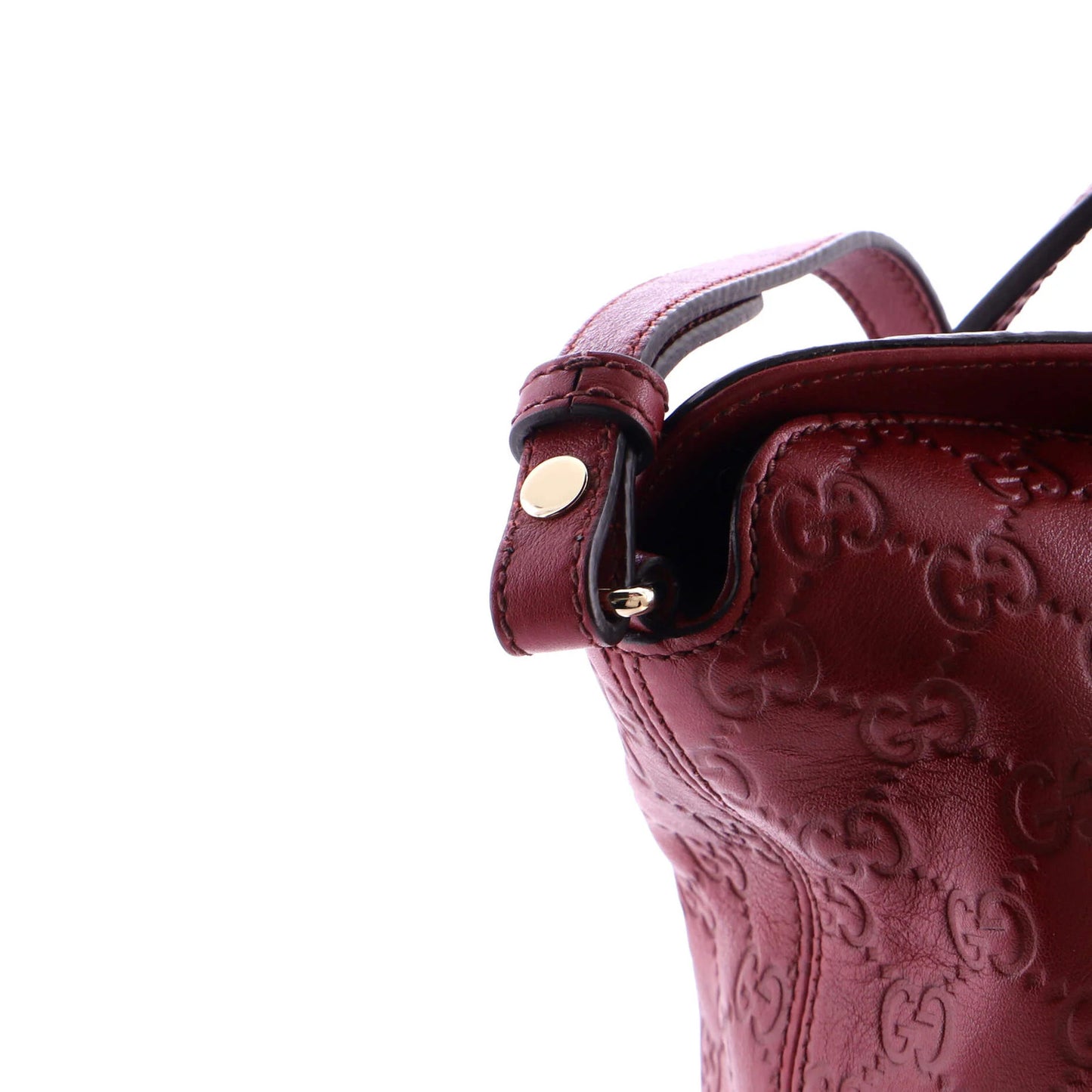 Gucci Bree Convertible Top Handle Bag Guccissima Leather Medium