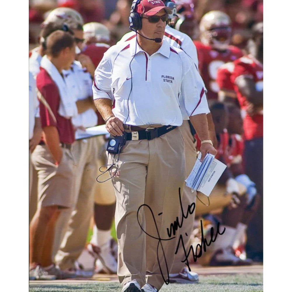 Jimbo Fisher Autographed 8X10 Florida State Photo