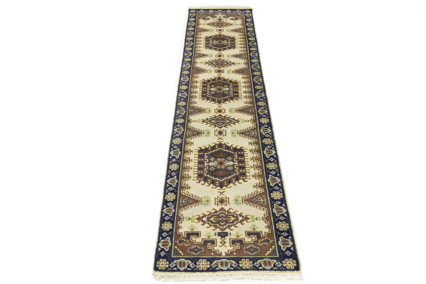 Handmade Wool Oriental Runner Rug Tribal