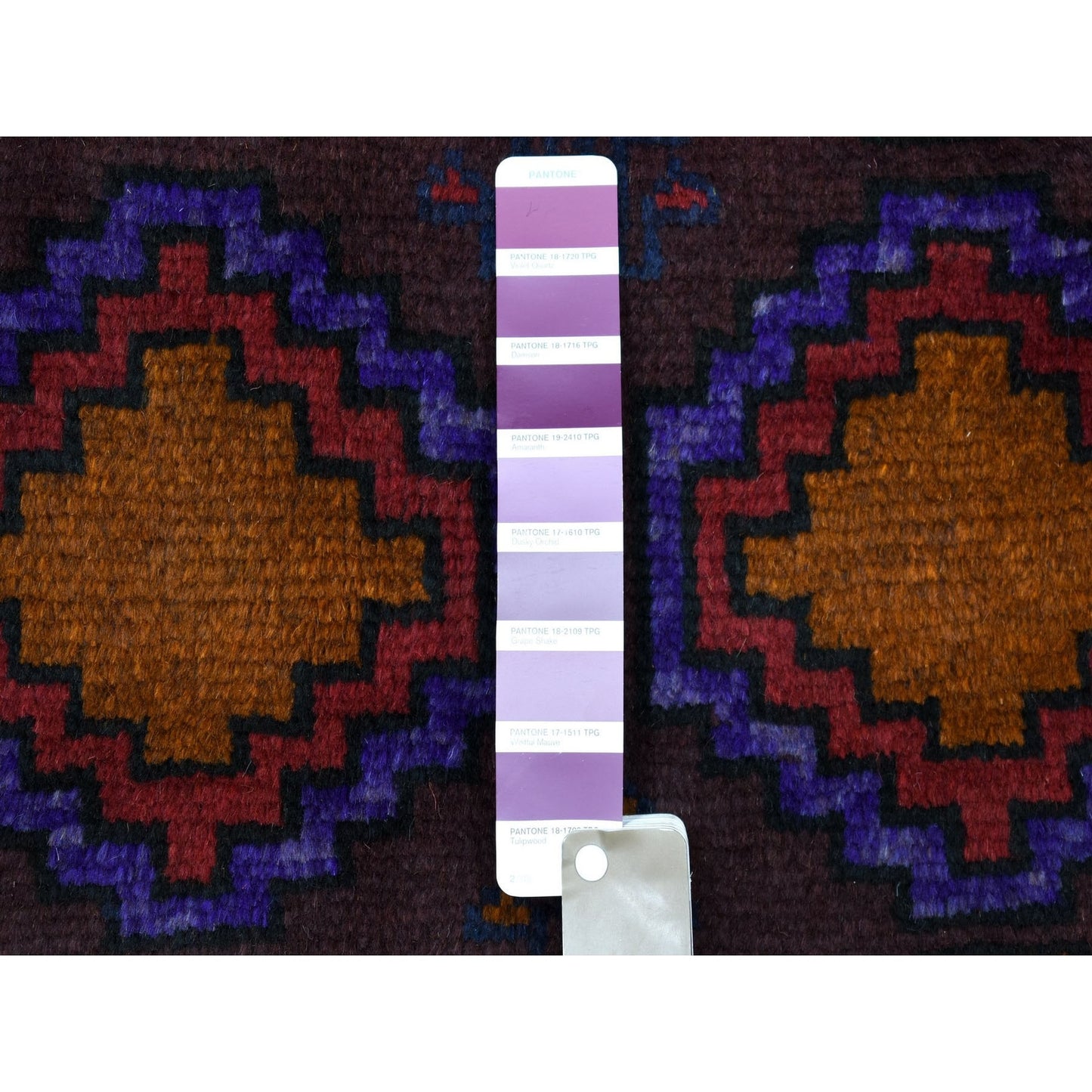 5'10"X7'8" Geometric Design Hand Knotted Wool Colorful Afghan Tribal Rug