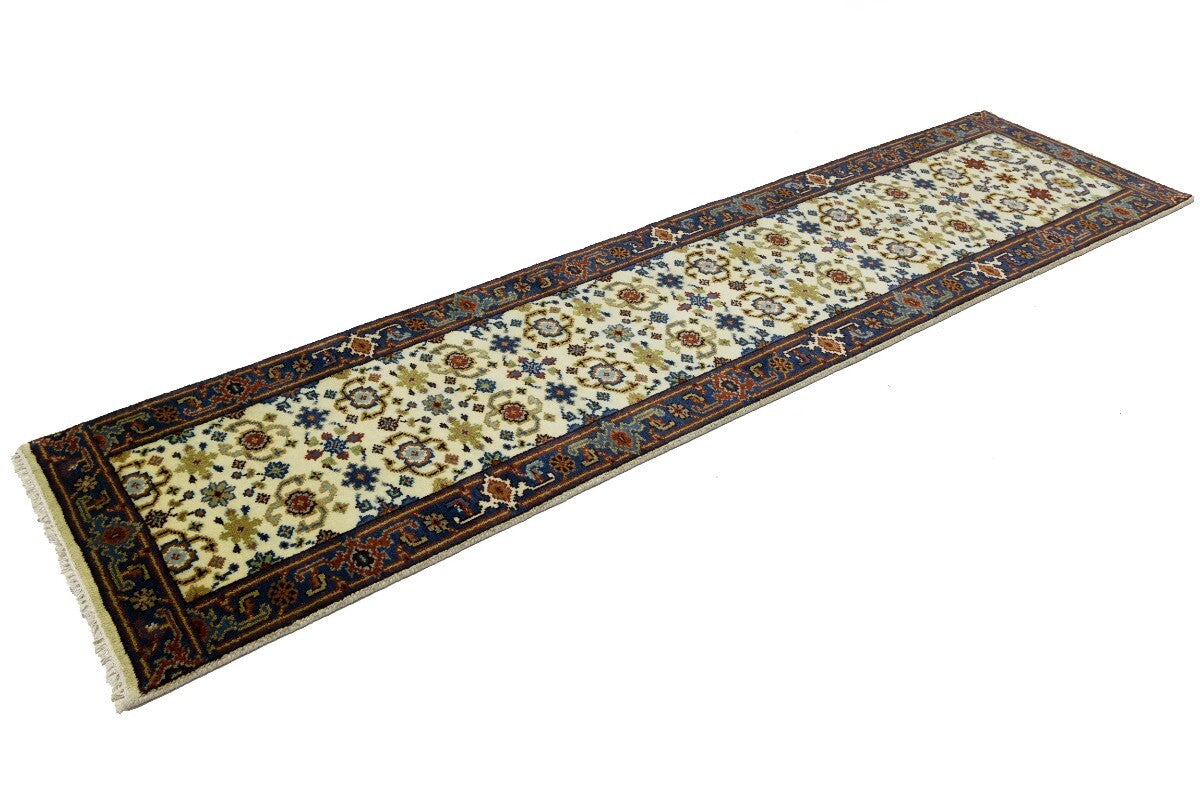 Hand-Knotted Chobi Floral Style Oriental Runner