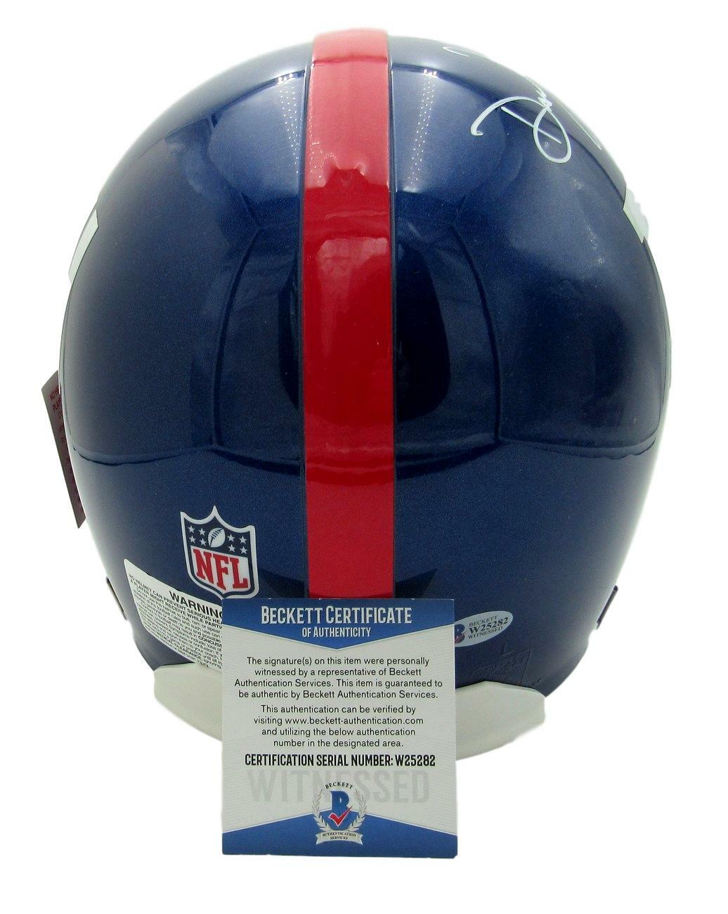 Daniel Jones Ny Giants Signed Riddell Proline Full Size Helmet Beckett 147145