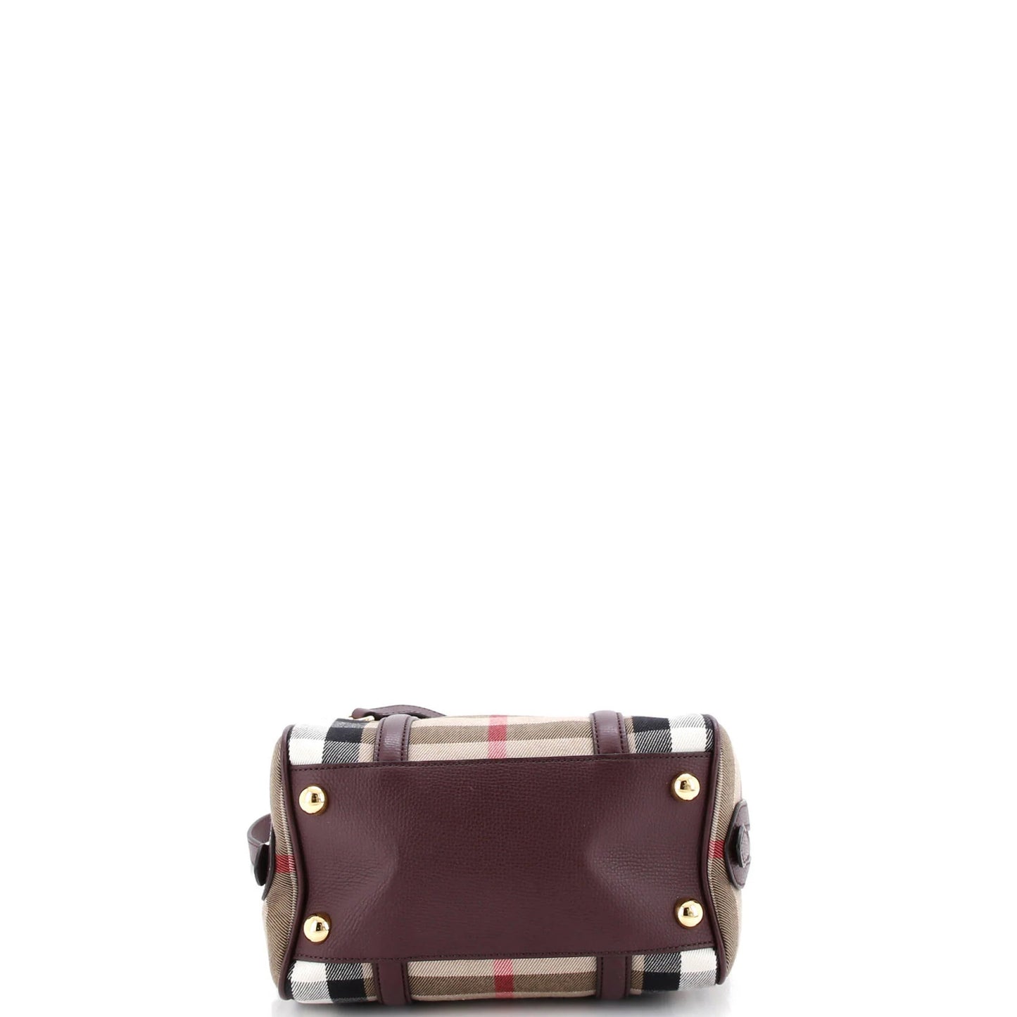 Burberry Alchester Convertible Satchel House Check Canvas Small