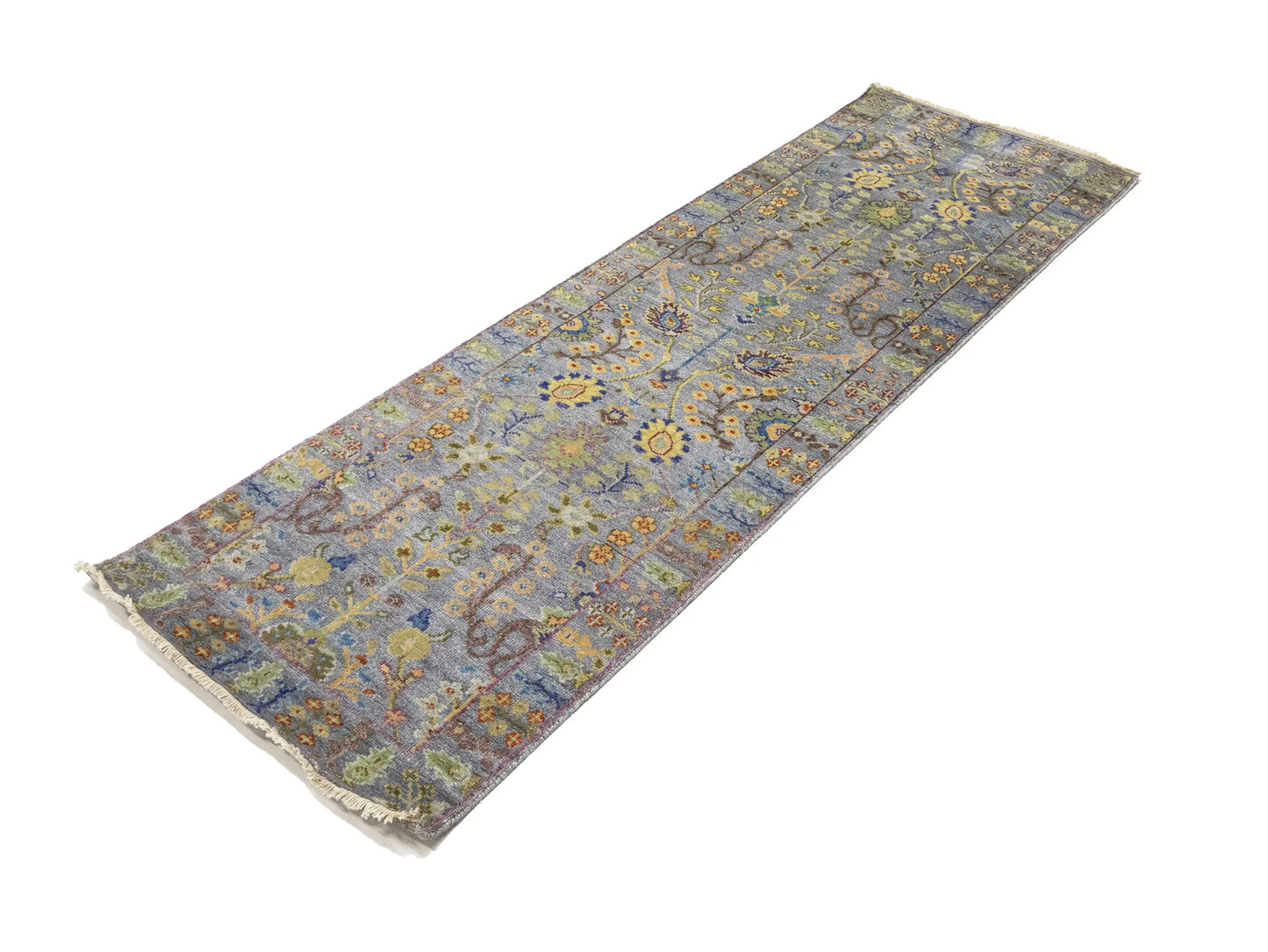 Handmade Tree Of Life Floral Runner Rug Oushak