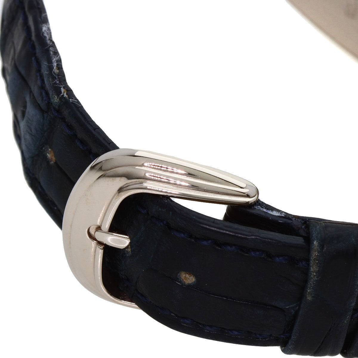 Franck Muller Tonneau Curvex Watches 7502Qz K18 White Gold/Leather Boys