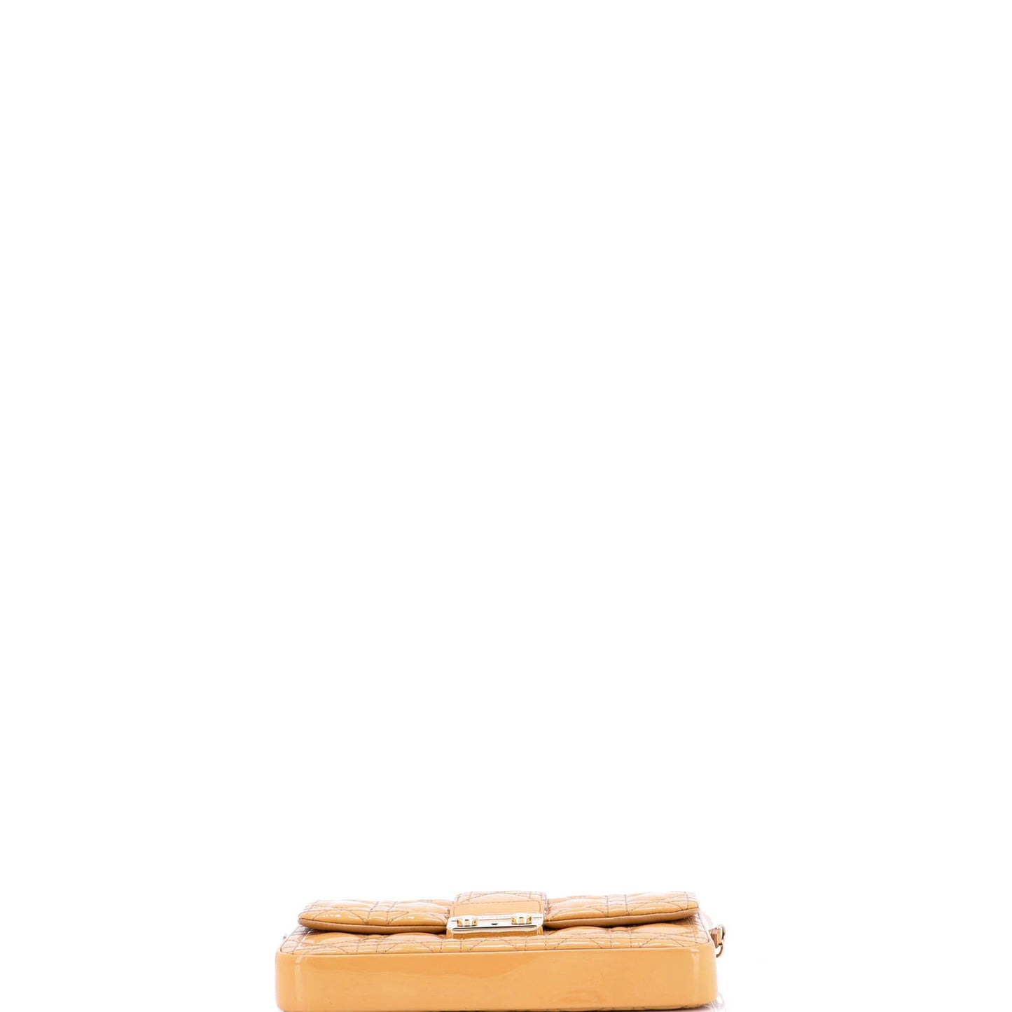 Christian Dior New Lock Pouch Cannage Quilt Patent Mini