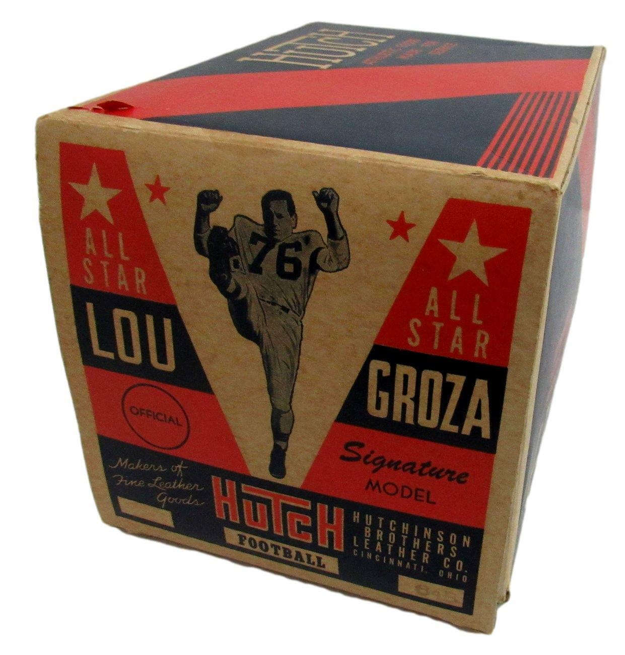 Hutch "Lou The Toe Groza" Store Model Football In