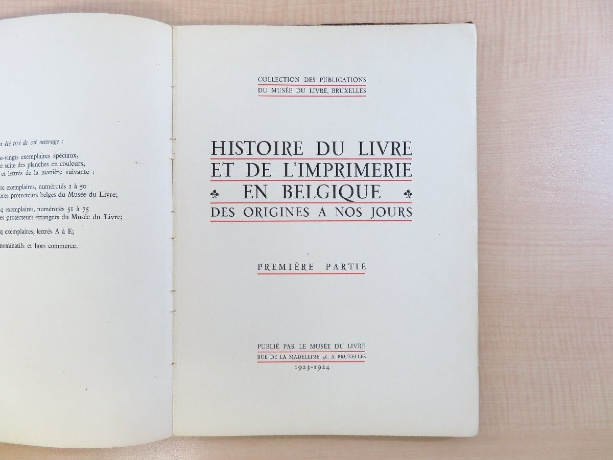 Histoire Du Livre Et De L'Imprimerie En Belgique