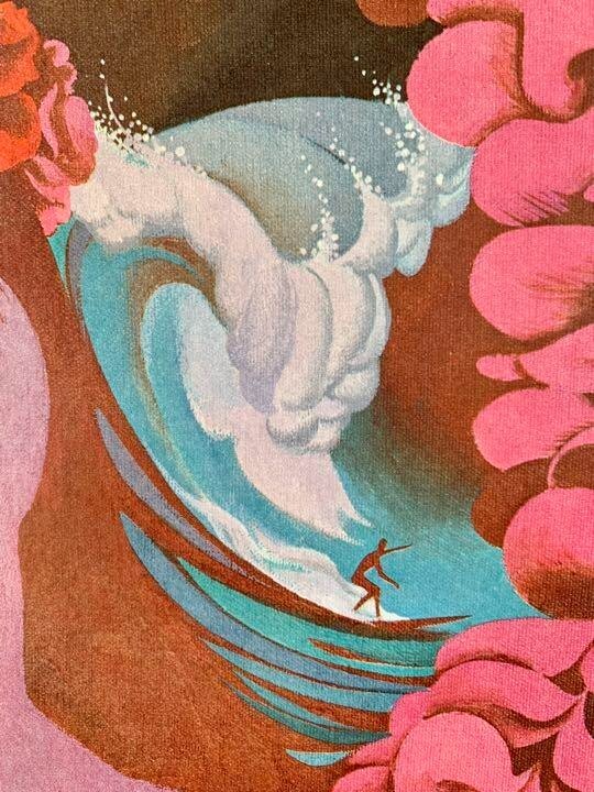 Trans World Airlines David Klein Original Vintage Travel Poster "Fly Twa Hawaii"
